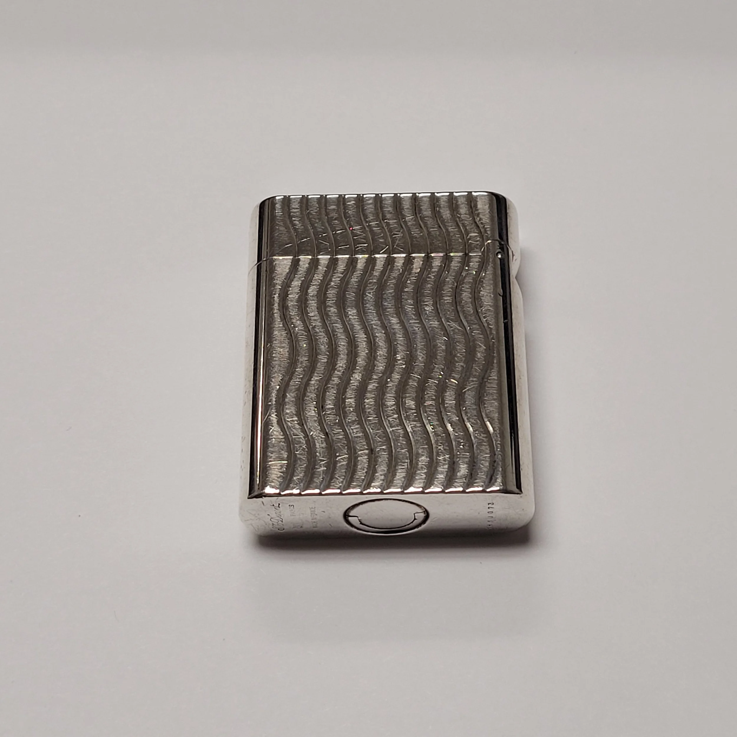 S.T. Dupont Soubreny Silver Plated Wavy Lines — Elegant